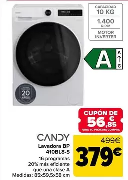 Candy - Lavadora Bp 410BL8-S