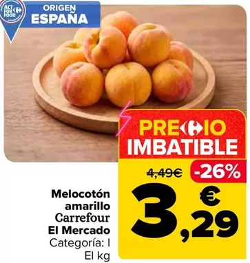 Carrefour El Mercado - Melocoton Amarillo