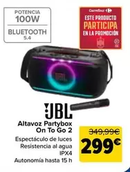 JBL - Altavoz Partybox On To Go 2