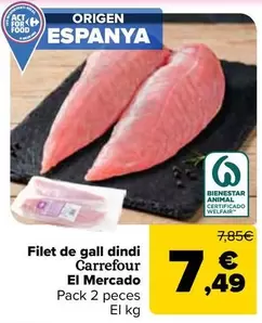Carrefour El Mercado - Solomillo De Pavo