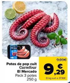 Carrefour El Mercado - Patas De Pulpo Cocido