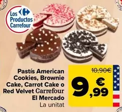 Carrefour - Tarta American Cookies Brownie Cake Carrot Cake O Red Velvet