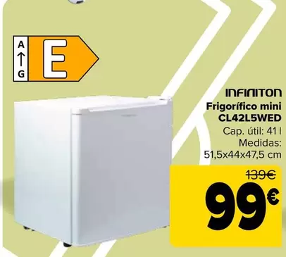 Infiniton - Frigorifico Mini CL42L5WED