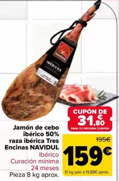 Navidul - Jamon De Cebo Iberico 50% Raza Iberica Tres Encinas