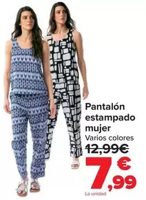 Pantalon Estampado Mujer