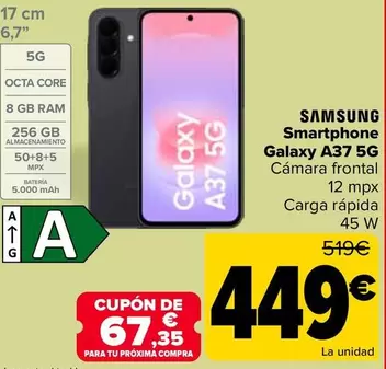 Samsung - Smartphone Galaxy A37 5G