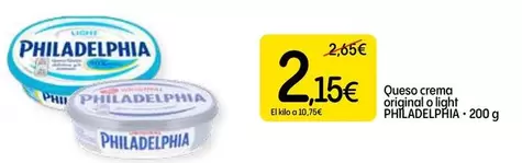 Philadelphia - Queso Crema Original O Light