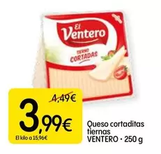 El Ventero - Queso Cortaditas Tiernas