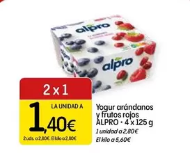 Alpro - Yogur Arandanos Y Frutos Rojos