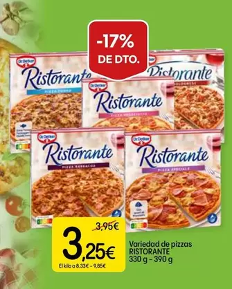 Ristorante - Variedad De Pizzas