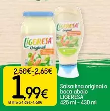 Ligeresa - Salsa Fina Original O Boca Abajo