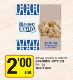 Grandes Hoteles - Almeja Chilena Al Natural
