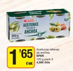 Spar - Aceitunas Rellenas De Anchoa