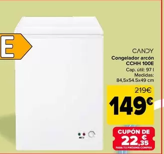 Candy - Congelador Arcon CCHH 100E
