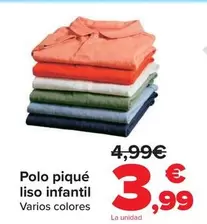 Polo Piqué Liso Infantil
