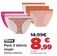 DIM - Pack 3 Bikinis Mujer