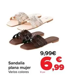 Sandalia Plana Mujer