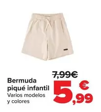 Bermuda Pique Infantil