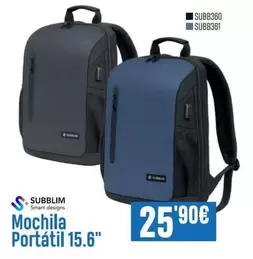 Subblim - Mochila Portátil 15.6"