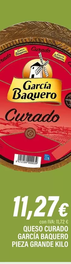 García Baquero - Queso Curado Pieza Grande