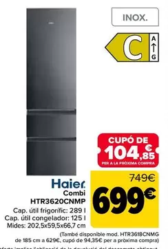 Haier - Combi HTR3620CNMP