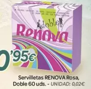 Renova - Servilletas Rosa, Doble 