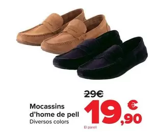 Mocasin Piel Hombre