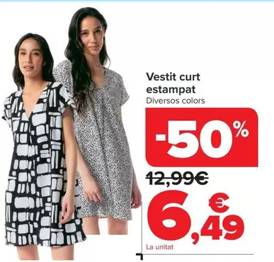 Vestido Corto Estampado