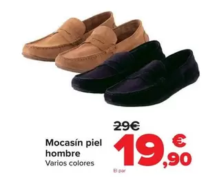 Mocasin Piel Hombre