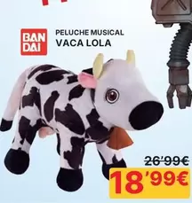 Bandai - Peluche Musical Vaca Lola