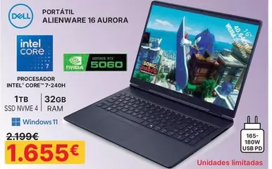 Dell - Portatil Alienware 16 Aurora