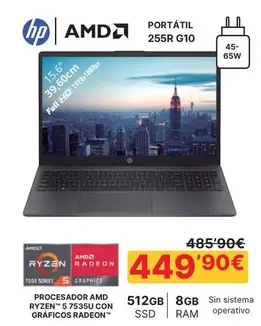HP - Procesador Awd Ryzenf50s7530 Con Graficos Awd