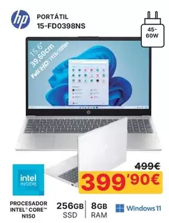 HP - Portatil 15-FD0398NS