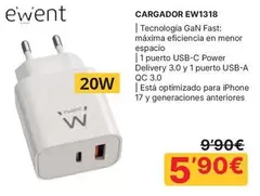 Ewent - Cargador Ew1318