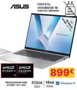 Asus - Portátil Vivobook 16
