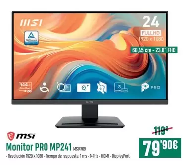 MSI - Monitor Pro Mp241