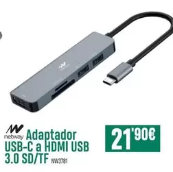 Netway - Adaptador Usb-c A Hdmi Usb