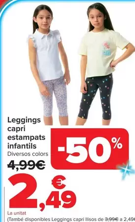 Legging Capri Estampado Infantil