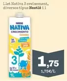 Nestlé - Llet Nativa 3 Creixement, Diversos Tipus