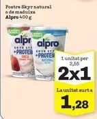 Alpro - Postre Skyr Natural O De Maduixa