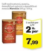 Marcilla - Cafe Molt Natural, Mescla, Descafeïnat Natural O Descafeïnat Mescla
