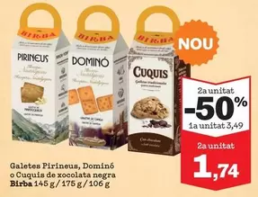 Birba - Galetes Pirineus, Dominó O Cuquis De Xocolata Negra