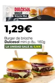 Dulcesol - Burger De Brioche Mini