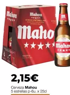 Mahou - Cerveza 5 Estrellas