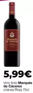 Marqués De Cáceres - Vino Tinto Crianza Rioja