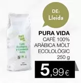 Pura Vida - Cafe 100% Arabica Molt Ecolólogic