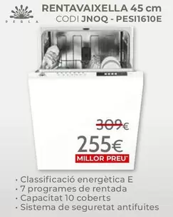 Perla - Rentavaixella 45 Cm CODI JNOQ-PESI1610E