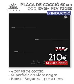 Perla - Placa De Cocció 60 Cm CODI EYBM PEVIF2OES