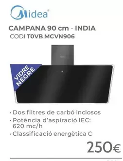 Midea - Campana 90 Cm -INDIA CODI T0VB MCVN906