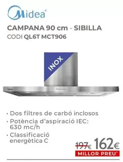 Midea - Campana 90 Cm -SIBILLA CODI QL6T MCT906